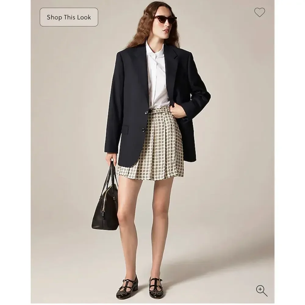 J. Crew Jules classic-fit shirt in cotton poplin White NWT size 6P